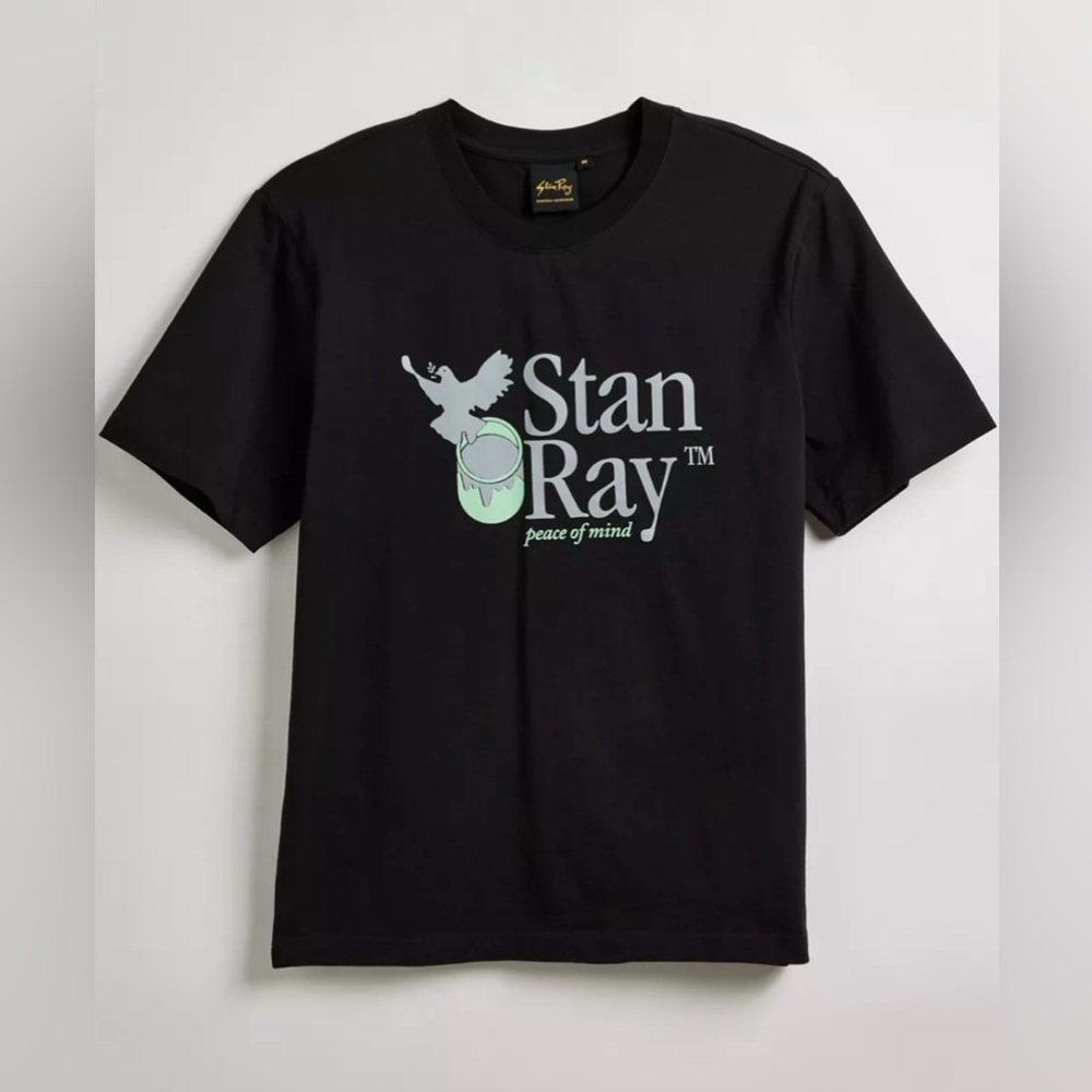 Black Stan Ray Peace Of Mind Cotton Tee Size Size Small